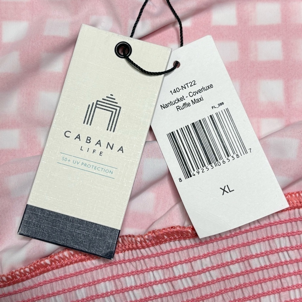 NEW CABANA LIFE Nantucket Off Shoulder Ruffle Maxi Dress UPF 50 - Picture 16 of 16